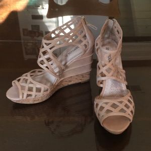 Rosegold Nude Wedges